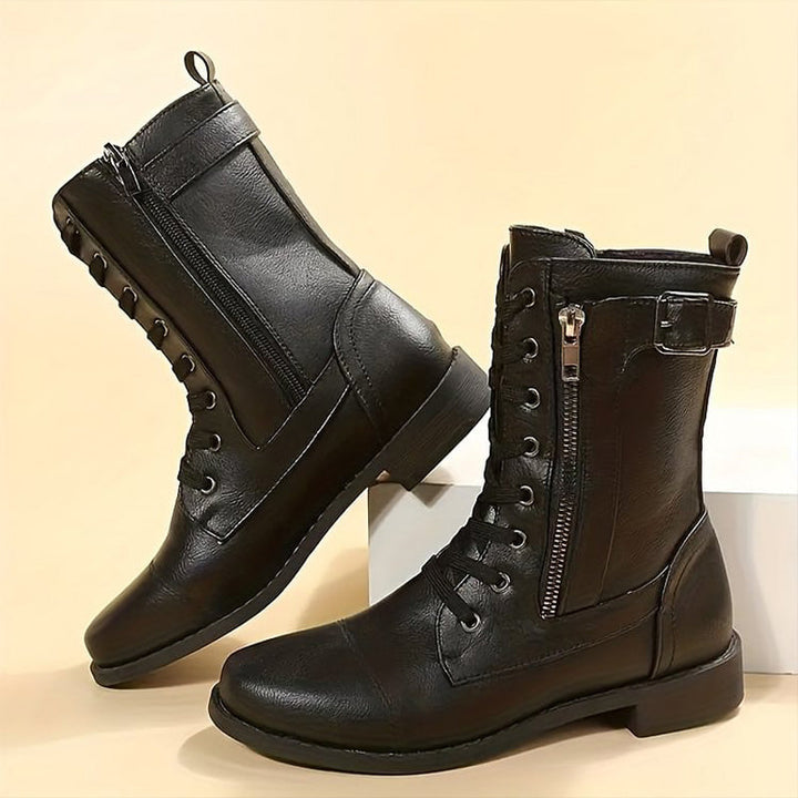 Drune | Orthopädische Stiefeletten mit seitlichem Reißverschluss