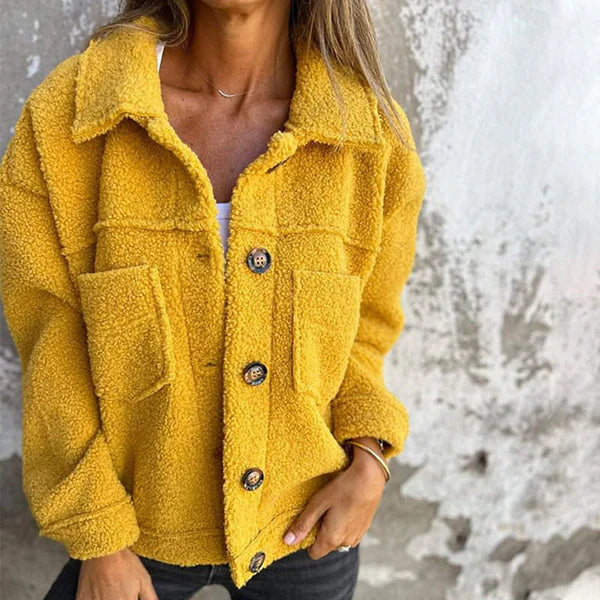 Drune | Kurze Jacke mit Wollrevers