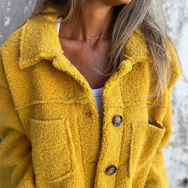 Drune | Teddyjacke Dion Warm mit Stilvollem Reverskragen