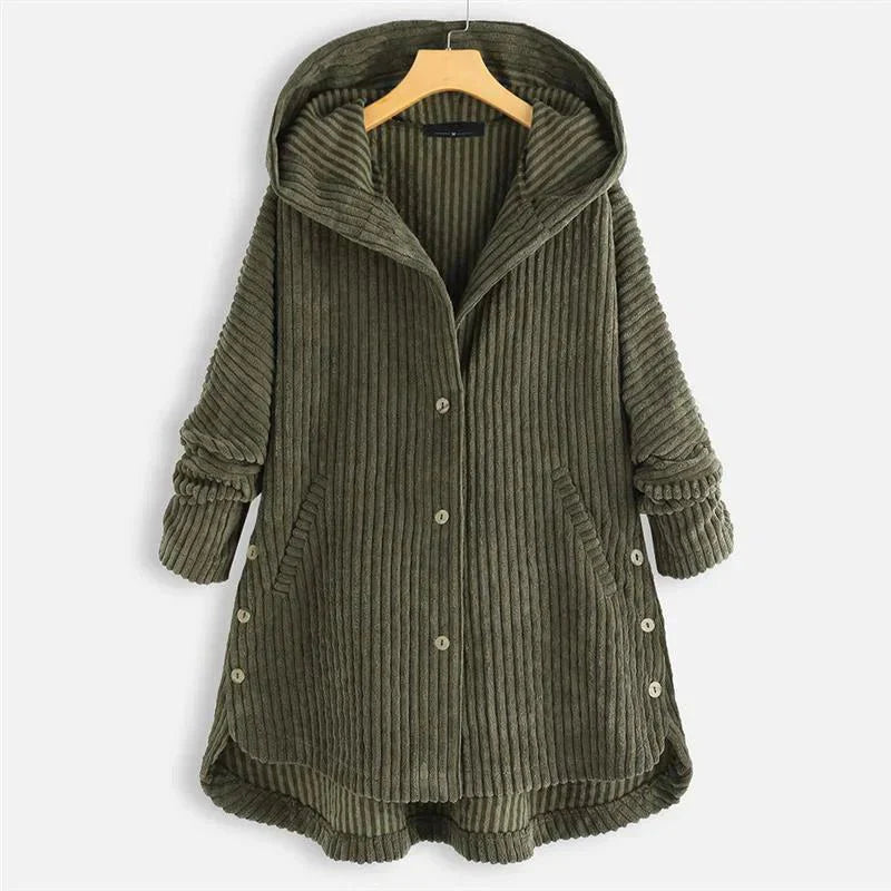 Drune | Cordjacke - Knopfdesign - Warm & Stilvoll - Legere Oberbekleidung