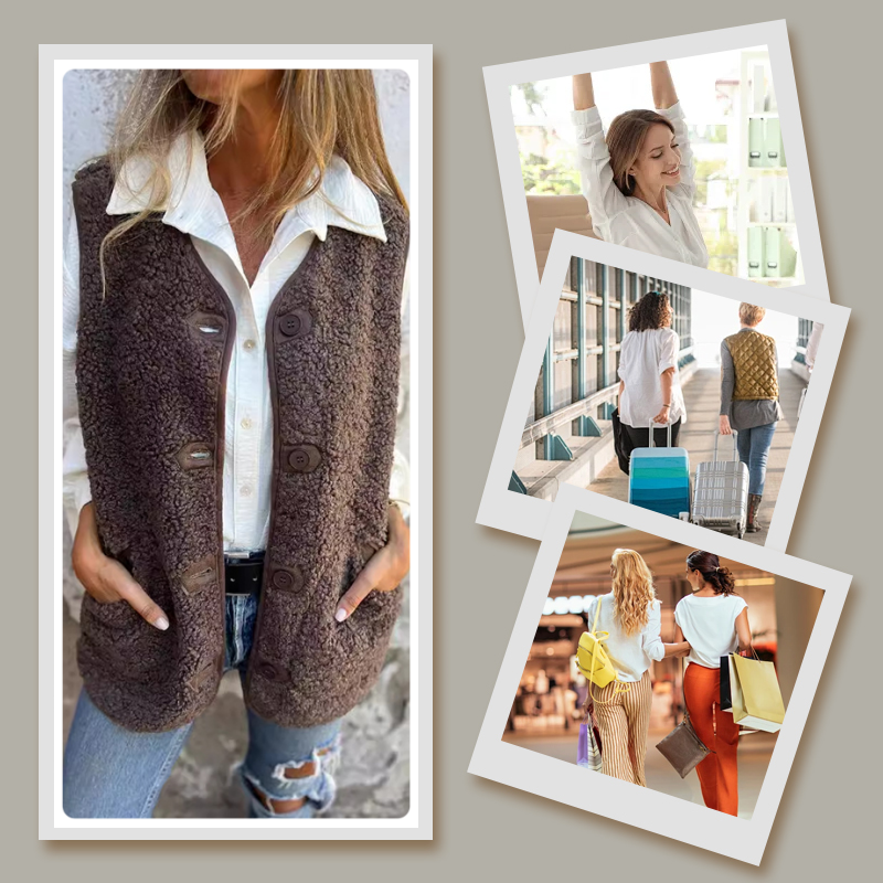 Drune | Knopfjacke aus Weicher Wolle für Damen