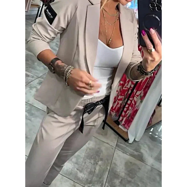 Drune | 2-Teiliges Set Bestehend Aus Einem Lässigen Blazer und Einer Hose