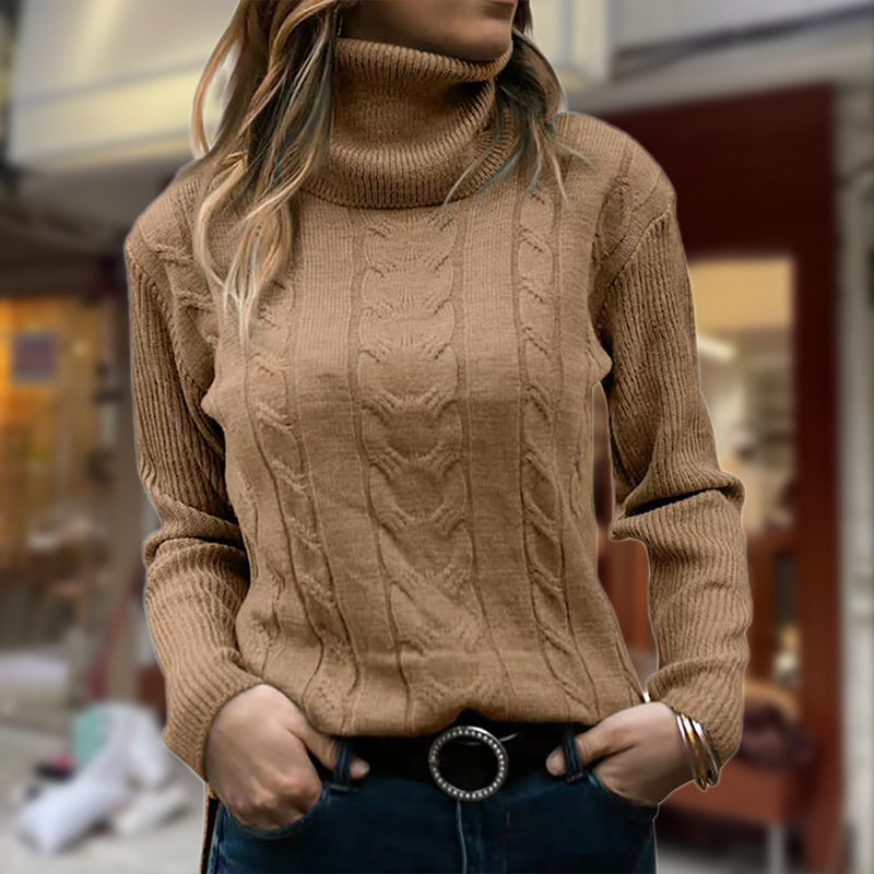 Drune | Stilvolle Damen Rollkragenpullover mit Langen Ärmeln