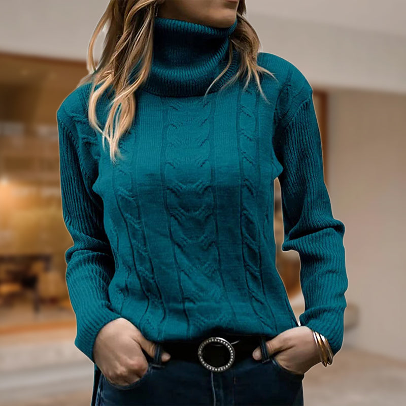 Drune | Stilvolle Damen Rollkragenpullover mit Langen Ärmeln