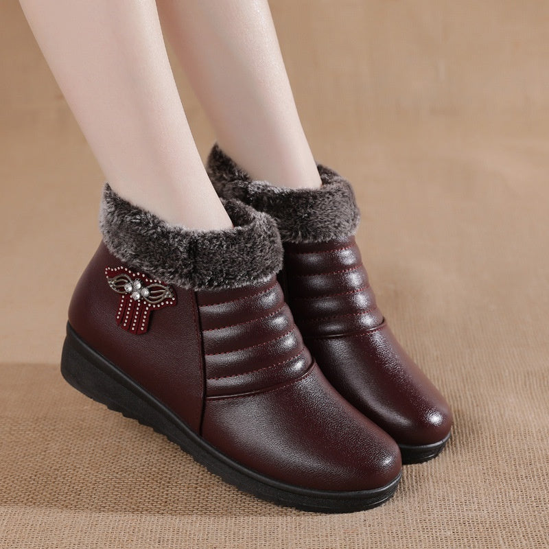Drune | Trendy Warme Kunstfell Winterstiefel für Frauen