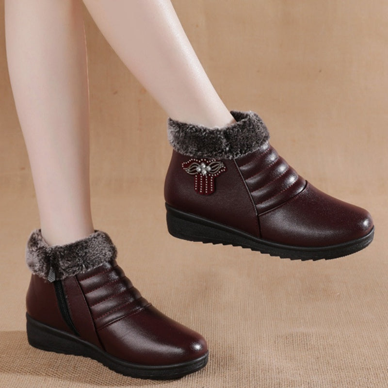 Drune | Trendy Warme Kunstfell Winterstiefel für Frauen