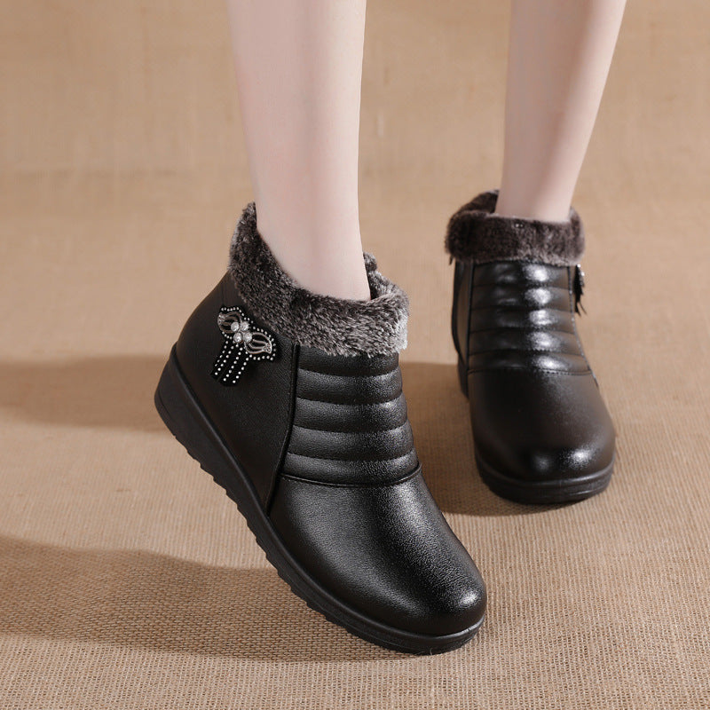 Drune | Trendy Warme Kunstfell Winterstiefel für Frauen