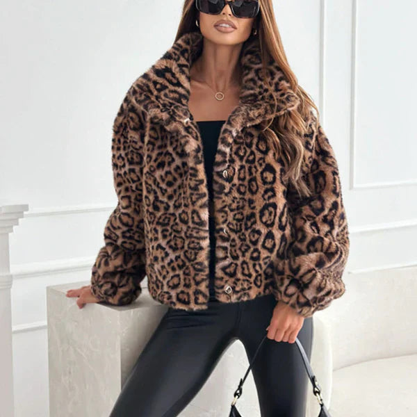 Drune | Jacke Mit Weichem Leopardenmuster Für Damen