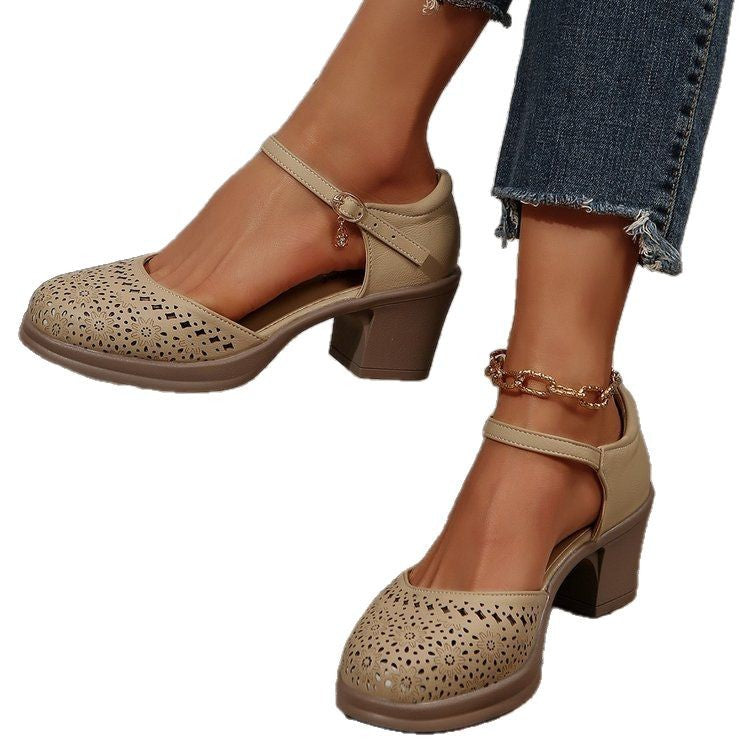 Stilvolle Retro-Sandalen aus Mesh für Frauen Drune Drune