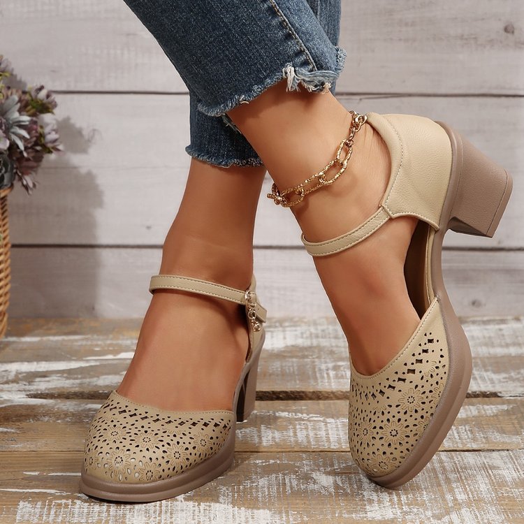 Stilvolle Retro-Sandalen aus Mesh für Frauen Drune Drune