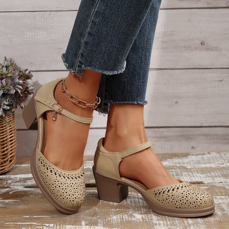 Stilvolle Retro-Sandalen aus Mesh für Frauen Drune Drune