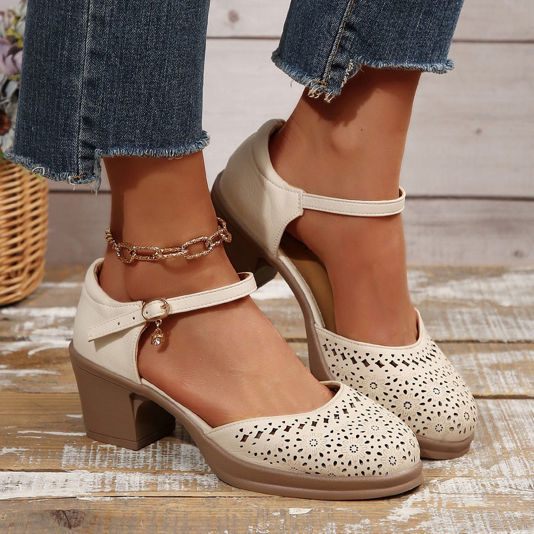 Stilvolle Retro-Sandalen aus Mesh für Frauen Drune Drune