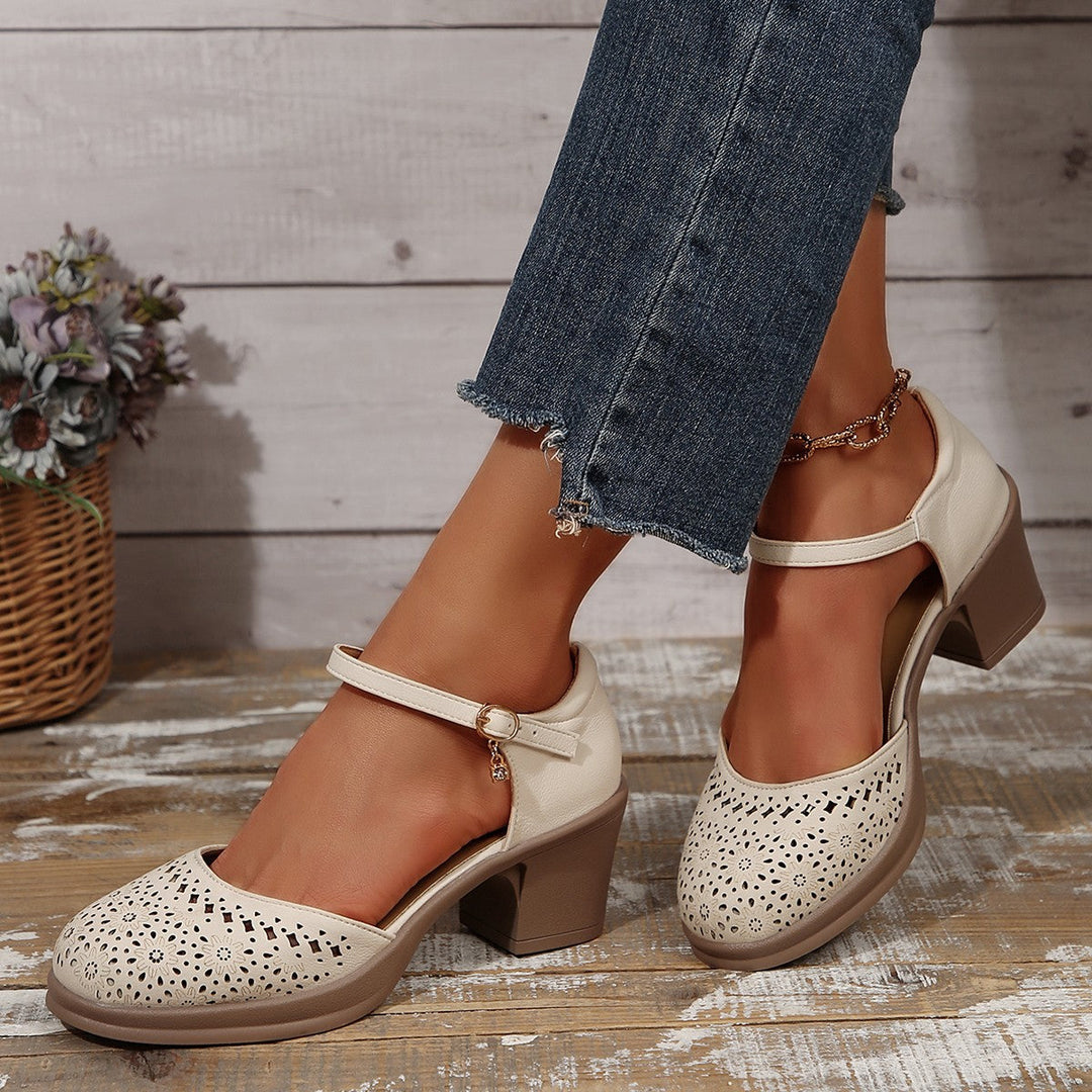 Stilvolle Retro-Sandalen aus Mesh für Frauen Drune Drune
