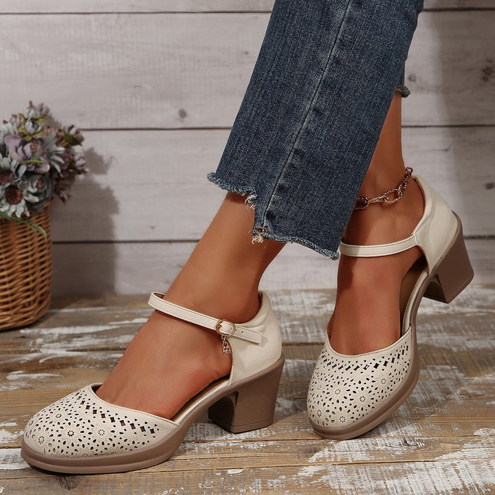 Stilvolle Retro-Sandalen aus Mesh für Frauen Drune Drune