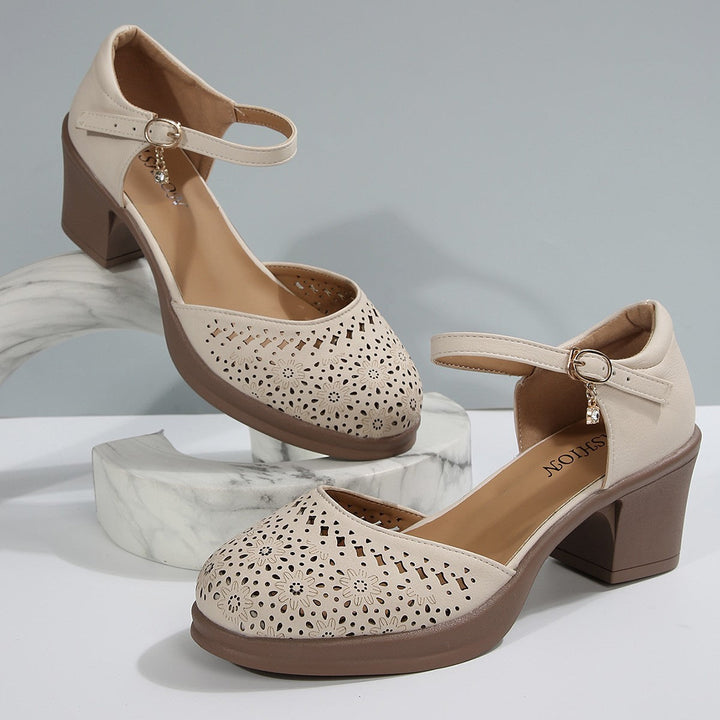 Stilvolle Retro-Sandalen aus Mesh für Frauen Drune Drune