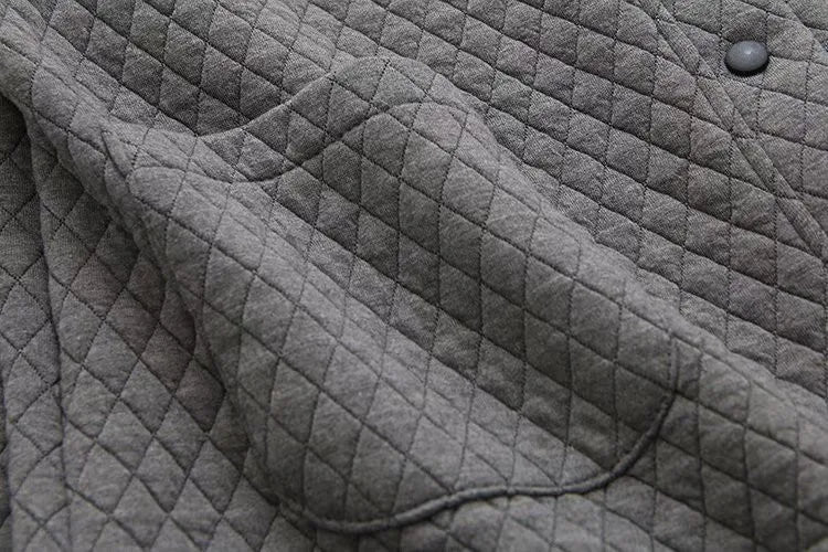 Drune | Frühling Übergröße Karierte Strickjacke