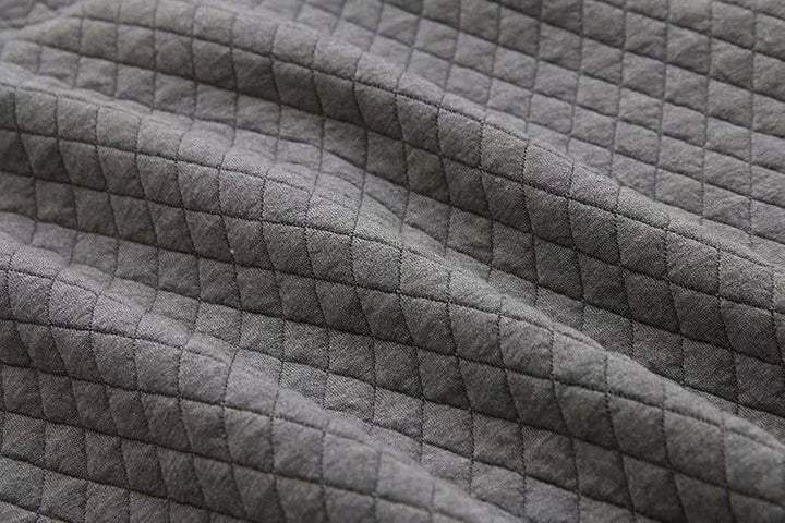 Drune | Frühling Übergröße Karierte Strickjacke