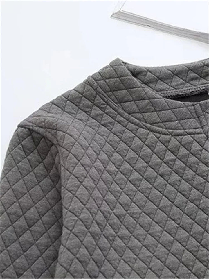 Drune | Frühling Übergröße Karierte Strickjacke