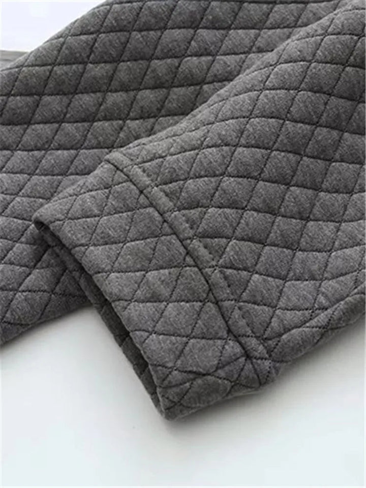 Drune | Frühling Übergröße Karierte Strickjacke