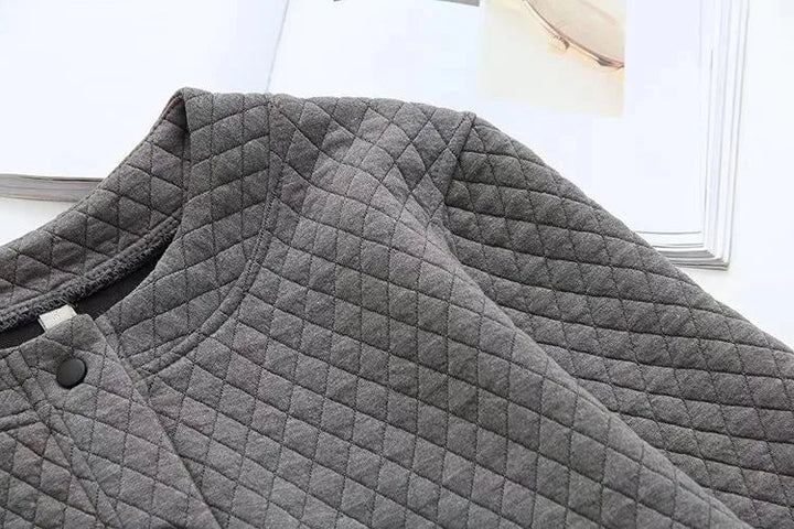 Drune | Frühling Übergröße Karierte Strickjacke