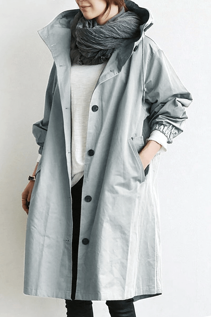 Drune | Die Windjacke mit Knöpfen und Kapuze für Damen