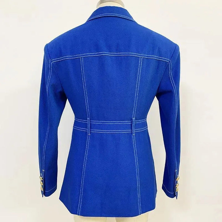 Drune | Gestepptes Denim-Blazer für Damen - Lässig - Unifarben