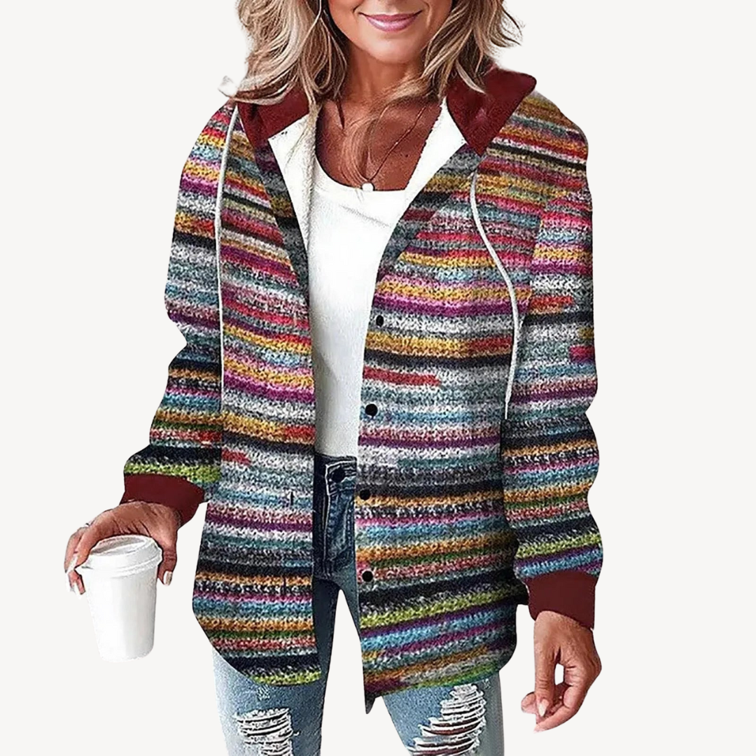 Drune | Karierte Kapuzenhemdjacke