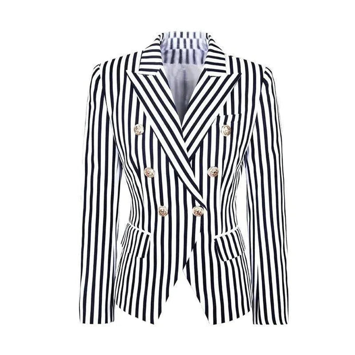 Drune | Gestreifter Blazer Damen - Lässig - Gestreift-Pinstripe