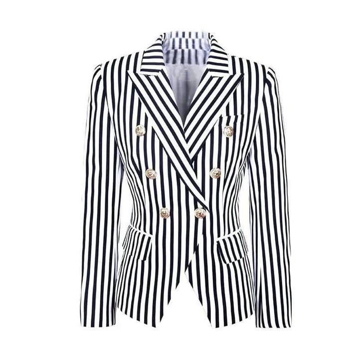 Drune | Gestreifter Blazer Damen - Lässig - Gestreift-Pinstripe