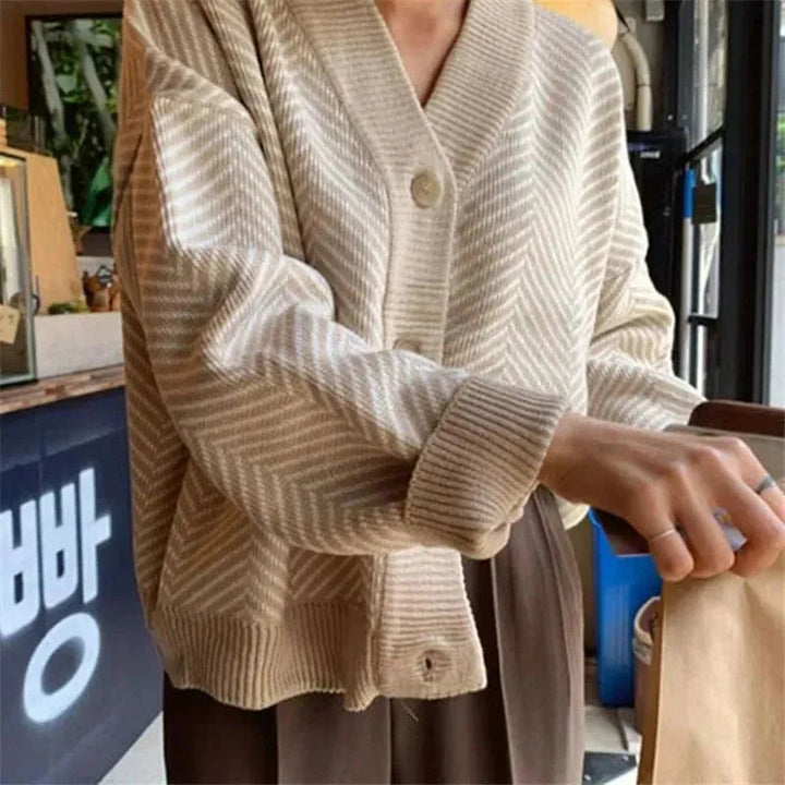 Drune | Übergröße Damen Strickjacke