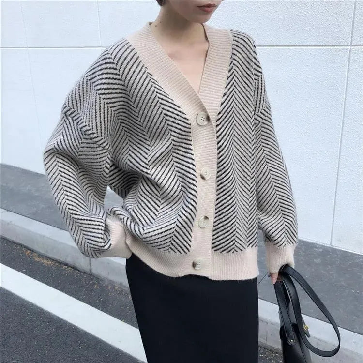 Drune | Übergröße Damen Strickjacke