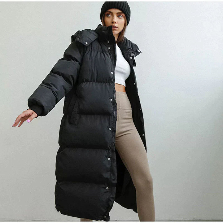 Drune | Stilvolle Lange Damen-Daunenjacke