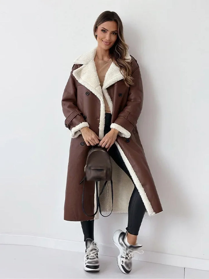 Drune | Stilvolle lange Damen Winterjacke
