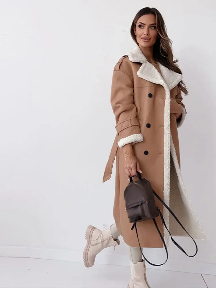 Drune | Stilvolle lange Damen Winterjacke