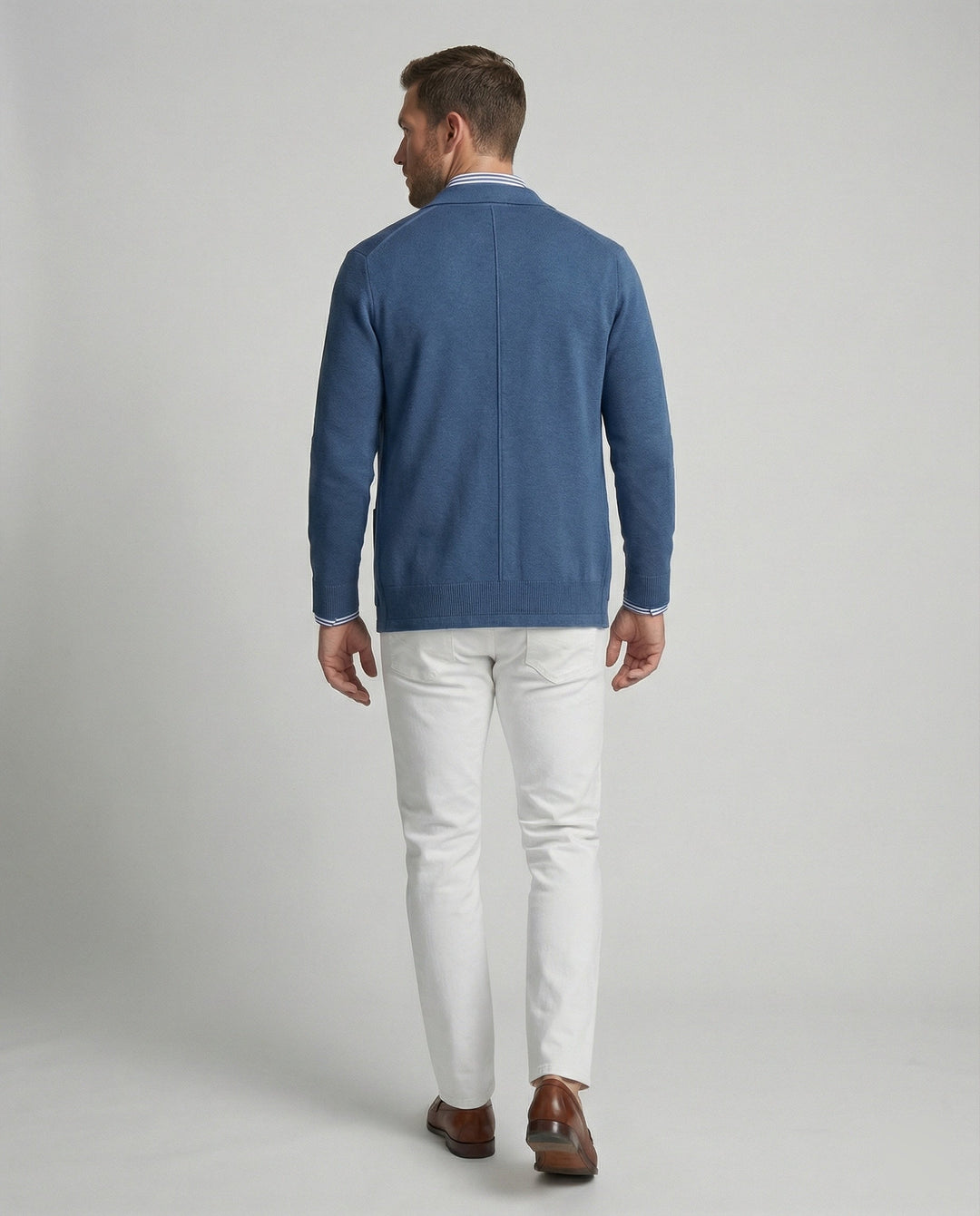 Drune | Stilvolles Herrenblazer mit lässigen Knopfpatch-Taschen und Kragen