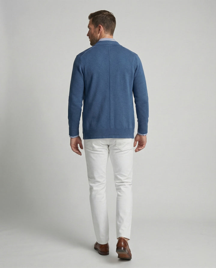 Drune | Stilvolles Herrenblazer mit lässigen Knopfpatch-Taschen und Kragen