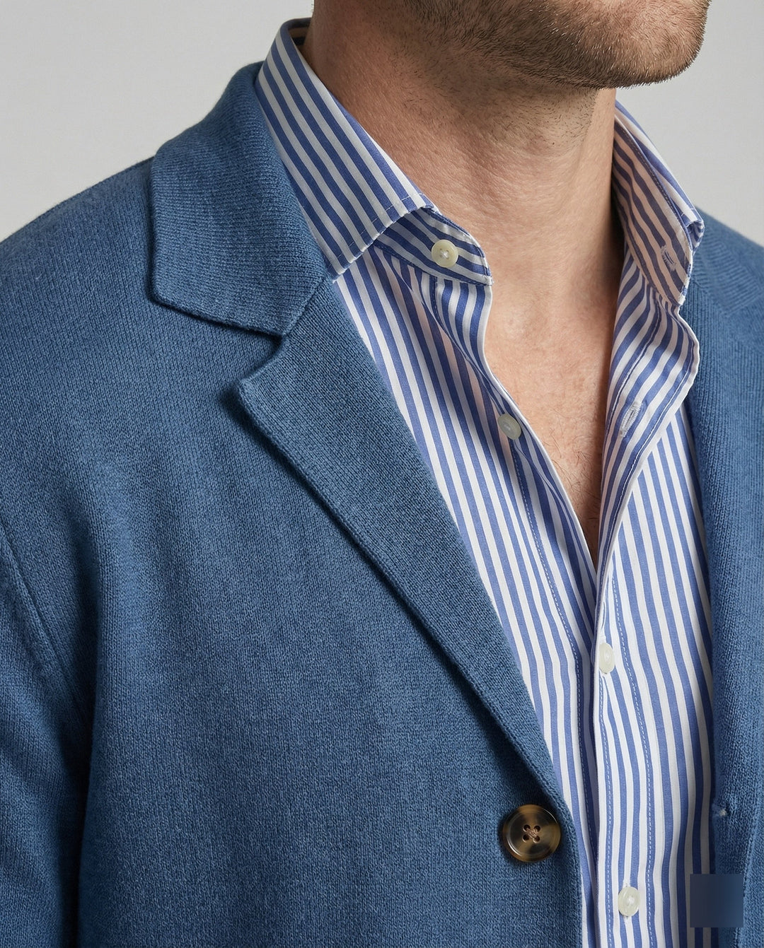 Drune | Stilvolles Herrenblazer mit lässigen Knopfpatch-Taschen und Kragen