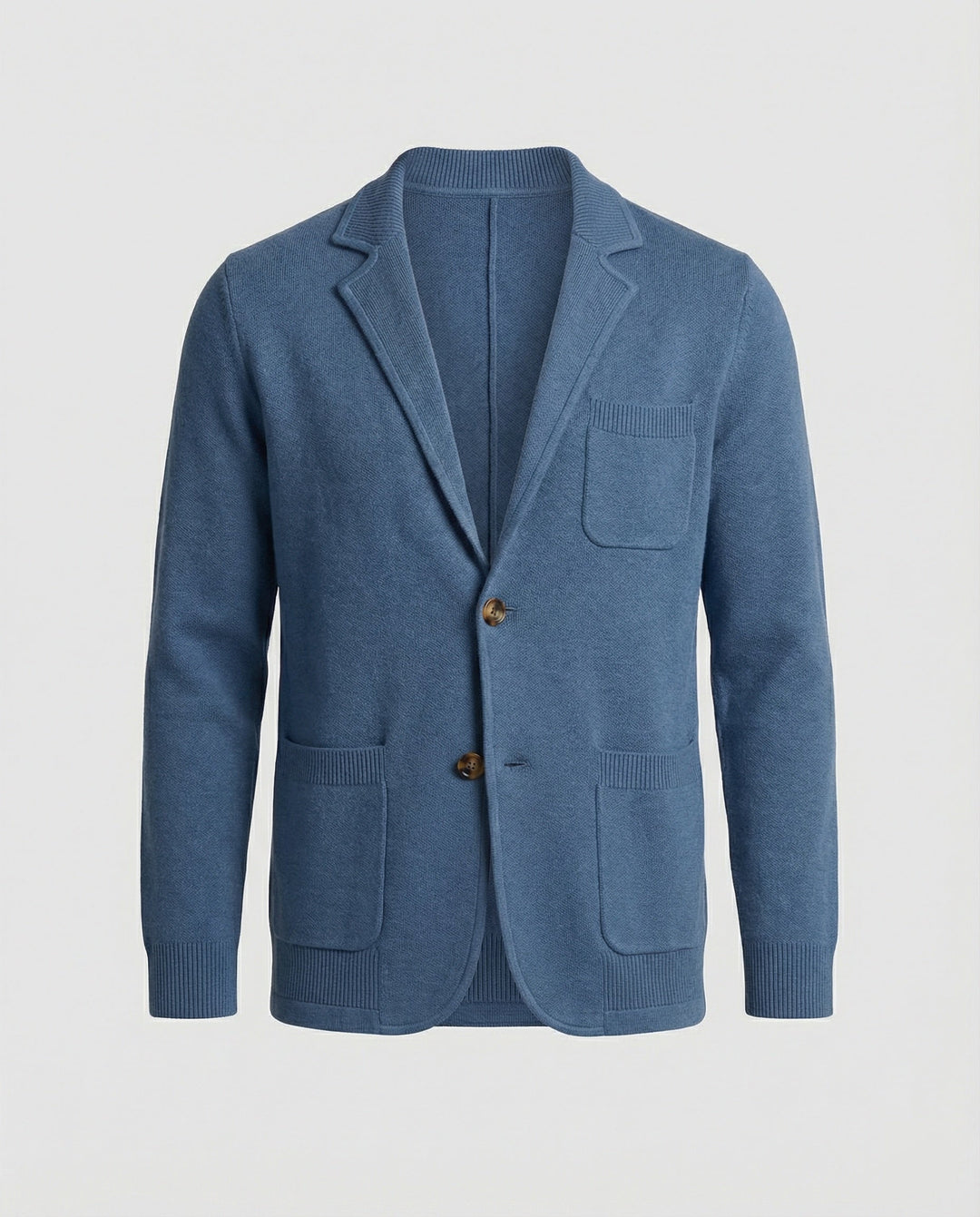 Drune | Stilvolles Herrenblazer mit lässigen Knopfpatch-Taschen und Kragen