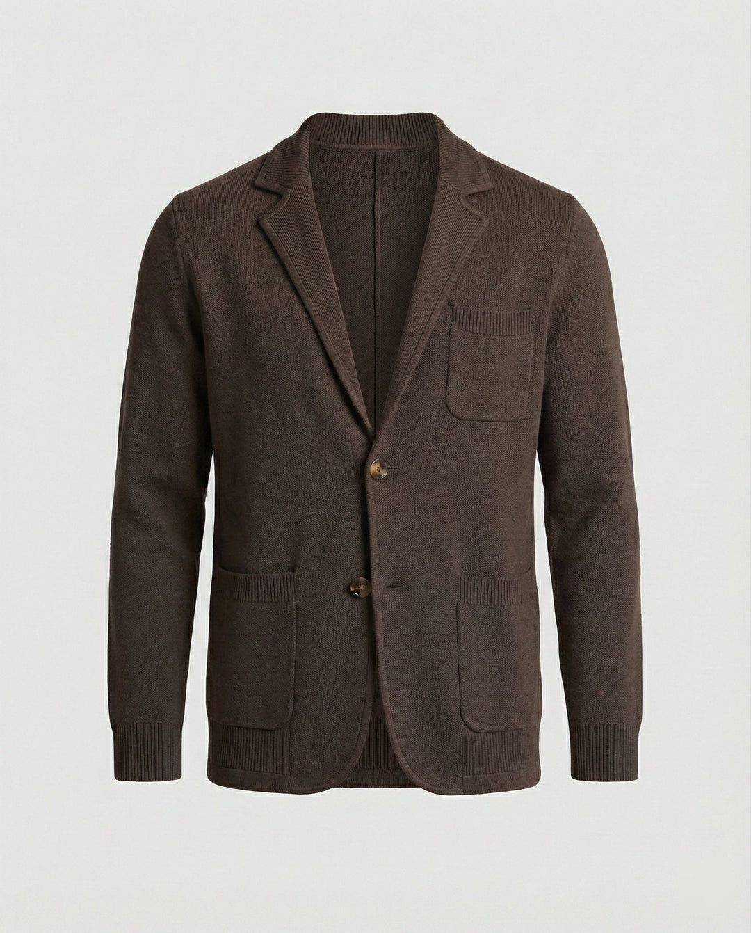 Drune | Stilvolles Herrenblazer mit lässigen Knopfpatch-Taschen und Kragen