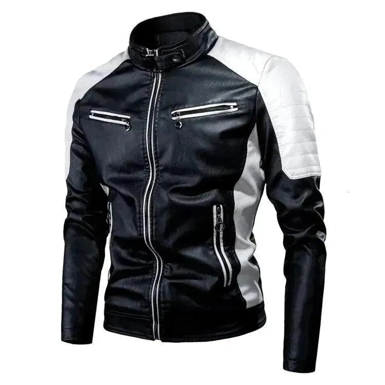 Drune | Stilvolle Slim-Fit Herren Leder Bikerjacke