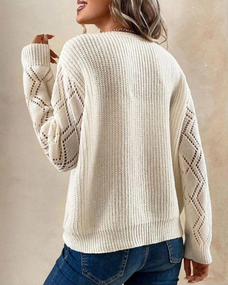 Drune | Stylischer V-Ausschnitt Pullover