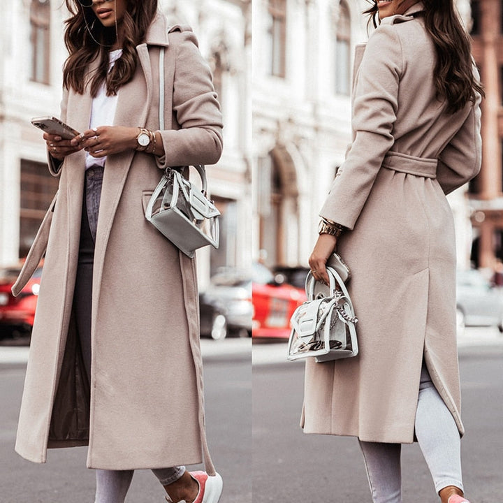 Drune | Stylischer Wintermantel - Lange und warme Damenjacke