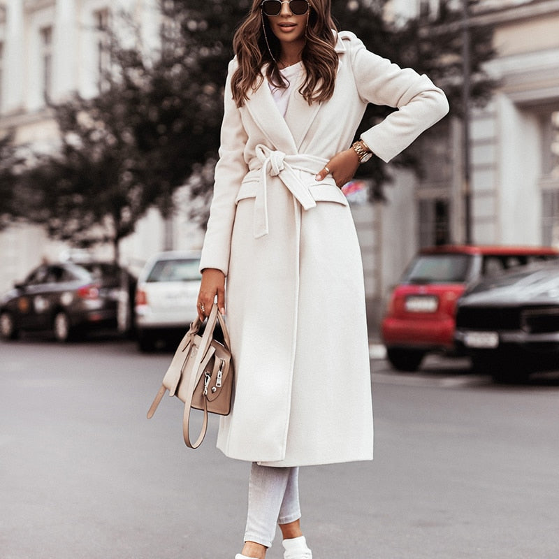 Drune | Stylischer Wintermantel - Lange und warme Damenjacke