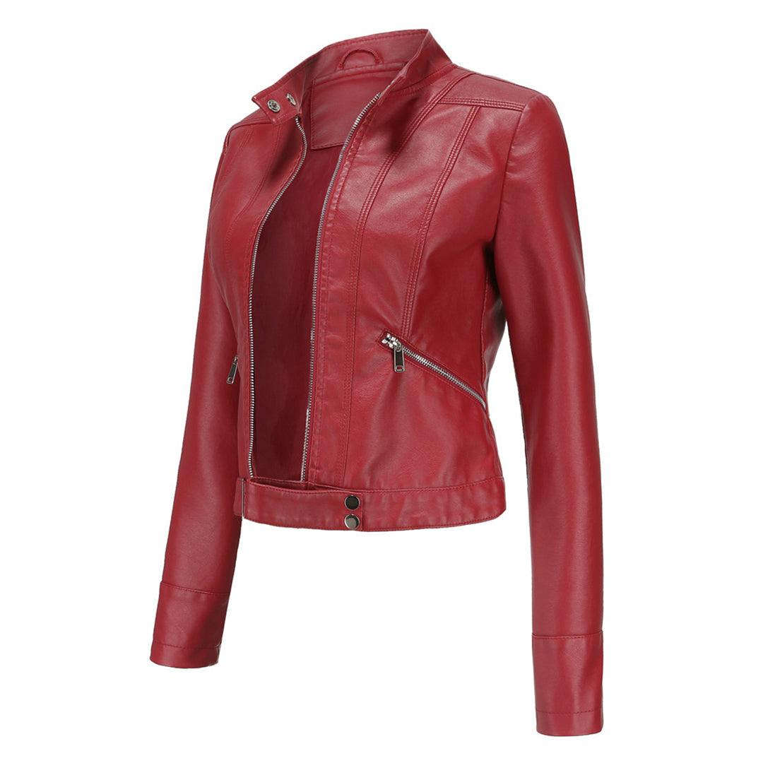 Drune | Stilvolle Damen Lederjacke Im Klassischen Design