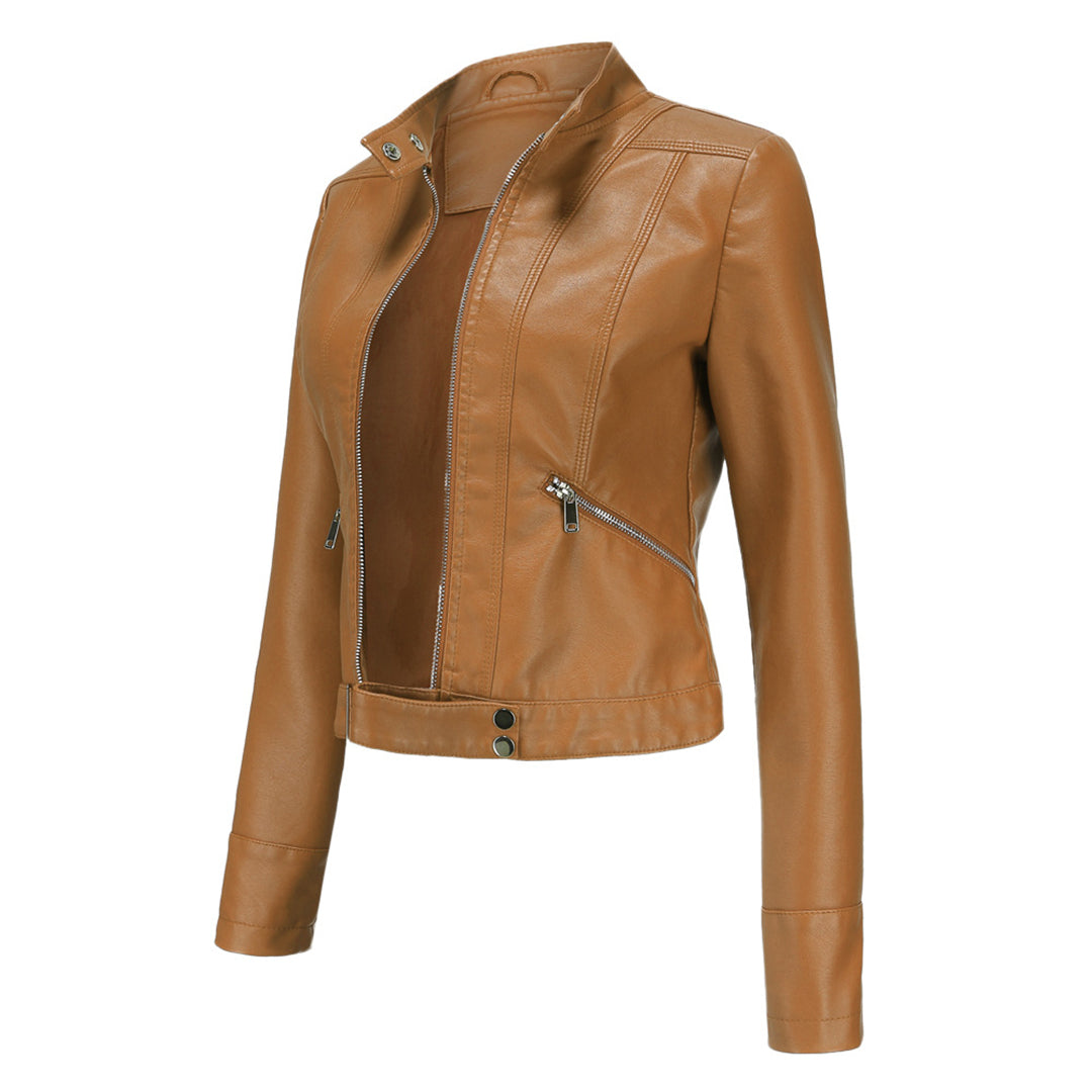 Drune | Stilvolle Damen Lederjacke Im Klassischen Design