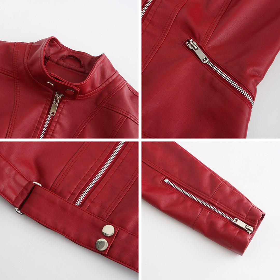 Drune | Stilvolle Damen Lederjacke Im Klassischen Design