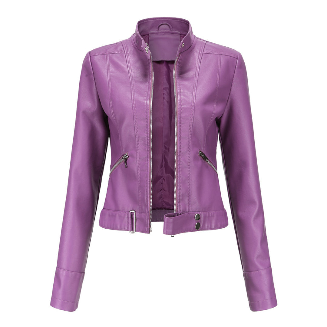 Drune | Stilvolle Damen Lederjacke Im Klassischen Design