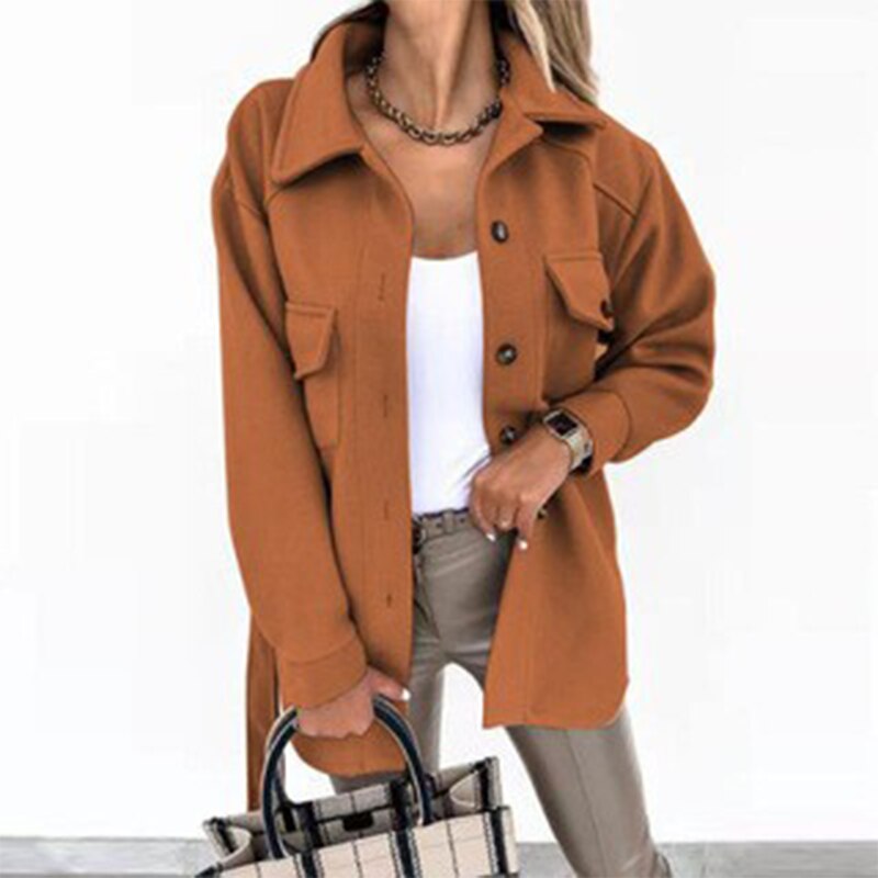 Drune | Stilvolle Wolle-Look-Jacke für Frauen