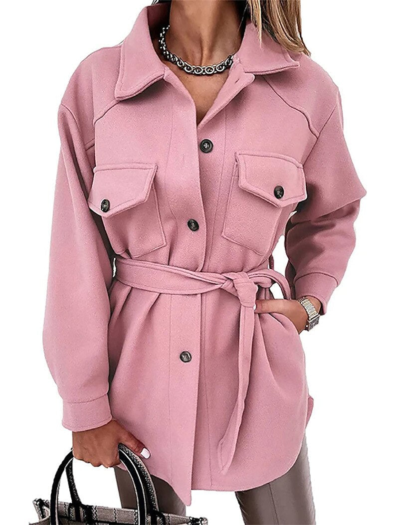 Drune | Stilvolle Wolle-Look-Jacke für Frauen