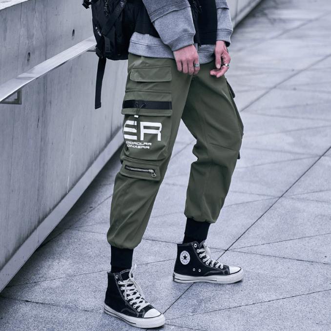 Drune | Cargo Hose Herren Bequem & Weit Hose Trendy Cargo Hose